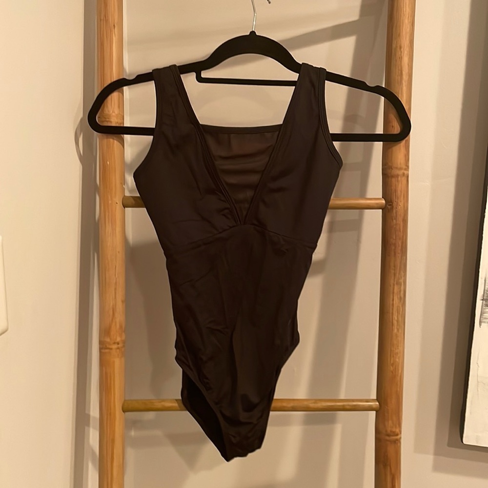 Russian pointe black leotard